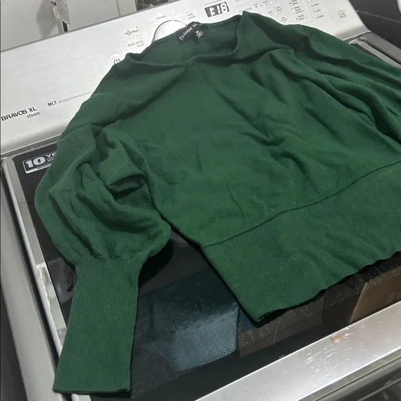 Women’s extra small xs green sweater top - Picture 4 of 5